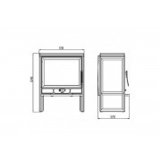 Піч чавунна Plamen Barun (сіра)