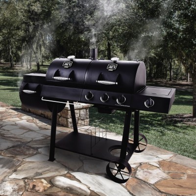 Комбінований гриль-коптильня Oklahoma Joe's Longhorn Combo Charcoal/Gas Smoker & Grill