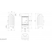 Каминная топка Kratki BLANKA 8