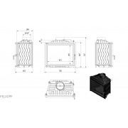 Каминная топка Kratki FELIX 16