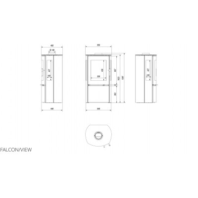 Печь Kratki FALCON 9 VIEW