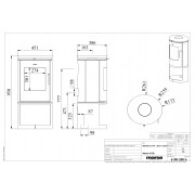 Чугунная печь Morsø 6143 с боксом для дров