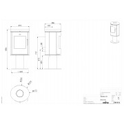 Чугунная печь Morsø 6148 на ноге