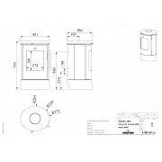 Чугунная печь Morsø 6840 на подставке