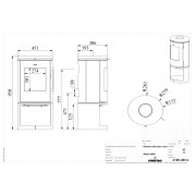 Чугунная печь Morsø 6843 с боксом для дров