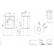 Чугунная печь Morsø 6848 на ноге