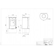 Чавунна піч Morsø 7340 на підставці
