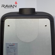 Чугунная печь камин Ravan Arne 8 кВт на дровах.
