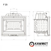 Каминная топка KAWMET Premium HERMES F23