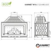Каминная топка KAWMET W16 (13.5 kW) EKO