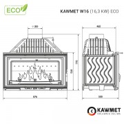 Каминная топка KAWMET W16 16,3 kW ECO