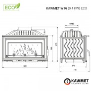 Каминная топка KAWMET W16 (9.4 kW) EKO