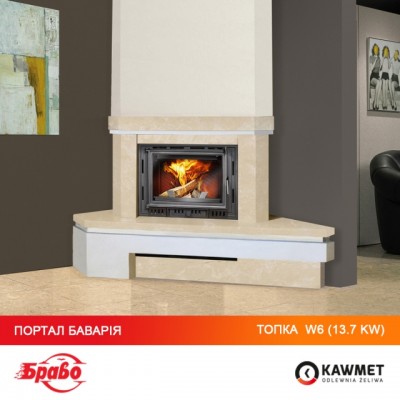 Камінна  топка KAWMET W6 (13.7 kW)