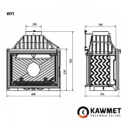 Каминная топка KAWMET W11 18,1 kw