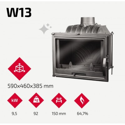 Камінна топка KAWMET W13 9.5