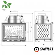 Каминная топка KAWMET W17 DECOR (16.1 kW) EKO
