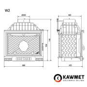 Каминная топка KAWMET W2 14,4 kw