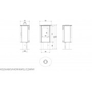 Кафельная печь Kratki KOZA AB S/N/DR кафель черная