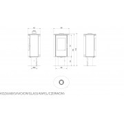 Кафельная печь Kratki KOZA AB S/N/O/DR GLASS кафель красная