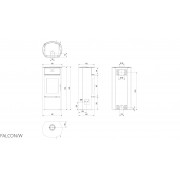 Сталева піч Kratki FALCON 9 W