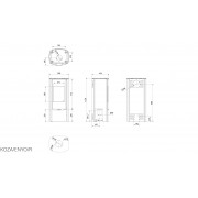 Сталева піч Kratki KOZA ENYO панорама