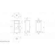 Сталева піч Kratki KOZA EPSILON