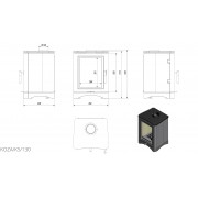 Стальная печь Kratki KOZA K5 130
