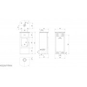 Стальная печь Kratki KOZA TITAN