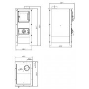 Піч з варильною поверхнею MBS Hera