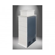 BARACCA 10 H з вершиною - кахельний камін