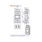BARACCA 10 H з вершиною - кахельний камін