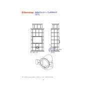 BARACCA 10 H з вершиною - кахельний камін