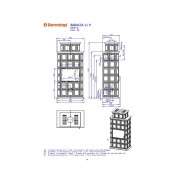 BARACCA 11 H з вершиною - кахельний камін