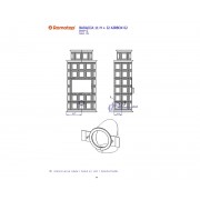 BARACCA 11 H з вершиною - кахельний камін