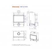 BASIC 3g 75.50.01 - прямая каминная топка