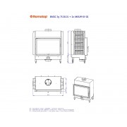 BASIC 3g 75.50.01 - прямая каминная топка