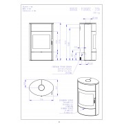 Печь-камин Burgos 04, песчаник