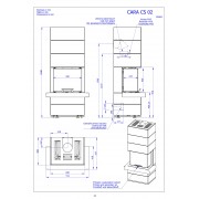 CARA CS 02 – дизайнерский камин в облицовке из камня