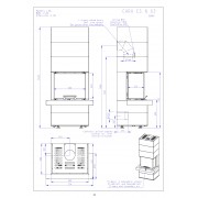 CARA C N 03 - дизайнерский аккумуляционный камин с подъёмной дверцей