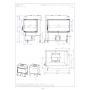 DYNAMIC R 3g S 72.44.42.21 - угловая печная топка, правая, двойное стекло