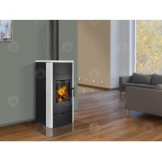 Печь-камин с теплообменником ESPERA 01 керамика, двойное стекло
