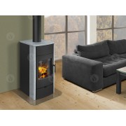 Печь-камин с теплообменником ESPERA 02 камень, двойное стекло