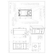 Печь-камин с теплообменником ESPERA 02 камень, двойное стекло