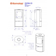 Печь-камин EVORA 03 листовой металл