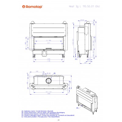 Камінна топка Romotop HEAT 3g L 110.50.01