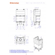 Каминная топка HEAT C 3g L 65.52.31.21, раздельное стекло