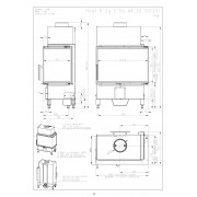 Каминная топка Romotop HEAT R 2g S 60.44.33.23, угловая правая с раздельным стеклом