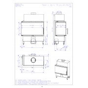 HEAT R 2g S 70.44.33.23 - камінна топка кутова правостороння з роздільним склом