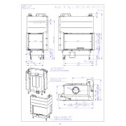 HEAT R 3g L 65.51.40.21 - кутова права камінна топка з роздільним склом