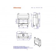 HEAT 3g L 88.50.05 - классическая каминная топка с темным шамотом